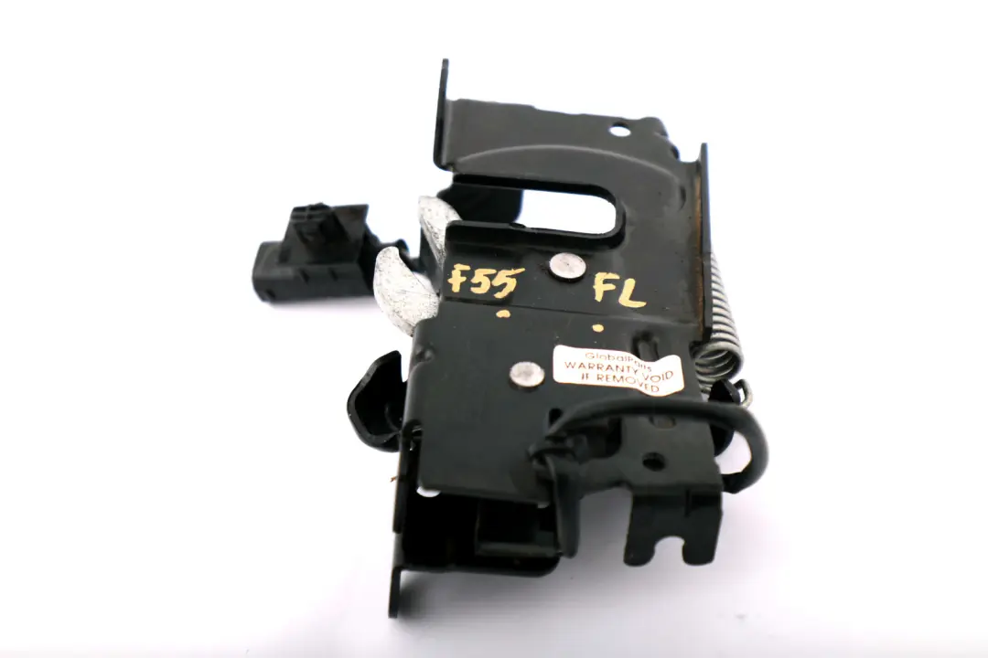 Sistema di chiusura anteriore del cofano motore a sinistra per Mini F55 con numero di parte 7300569 Mini F55 Sistema di chiusura anteriore del cofano motore a sinistra - SKU 7300569 - Numero di parte 7300569