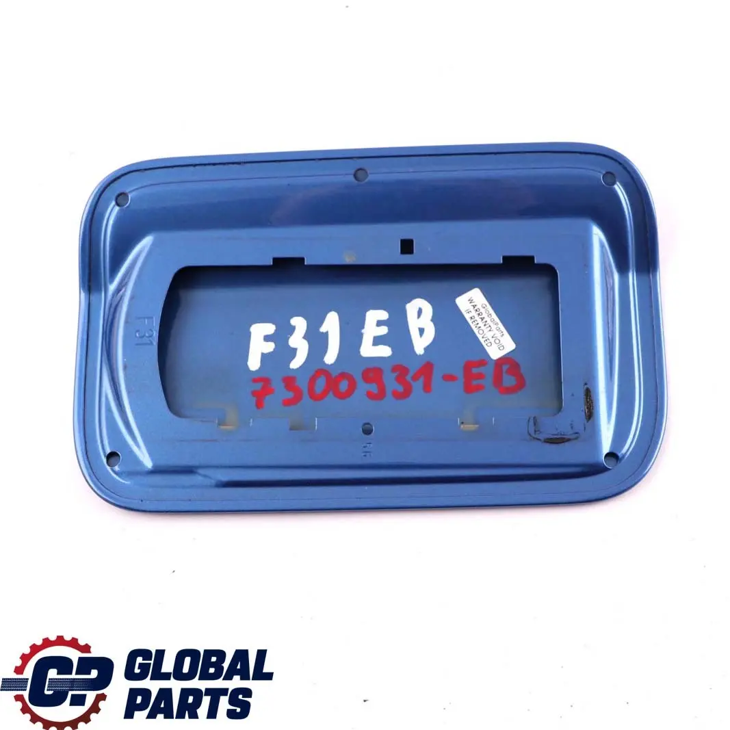 BMW F31 Tapa De Combustible Llenado Flap Azul Estoril Metalizado - B45 - SKU 7300931-EB - Número de pieza 7300931