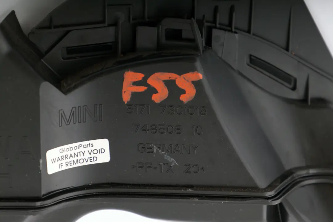  *Mini Cooper One F55 F56 F57 Wasserablaufrohr Kanal Rohr Außen Rechts - SKU rhd-7301018 - Teilenummer 7301018