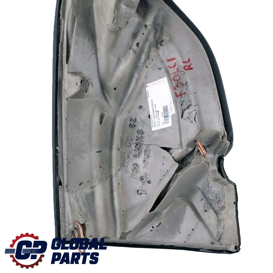 Banquette arrière avec panneau latéral gauche en cuir Dakota Black pour BMW F30 à propos du numéro de pièce 7301203 BMW F30 Banquette arrière avec panneau latéral gauche en cuir Dakota Black - SKU 7301203 - Numéro de pièce 7301203