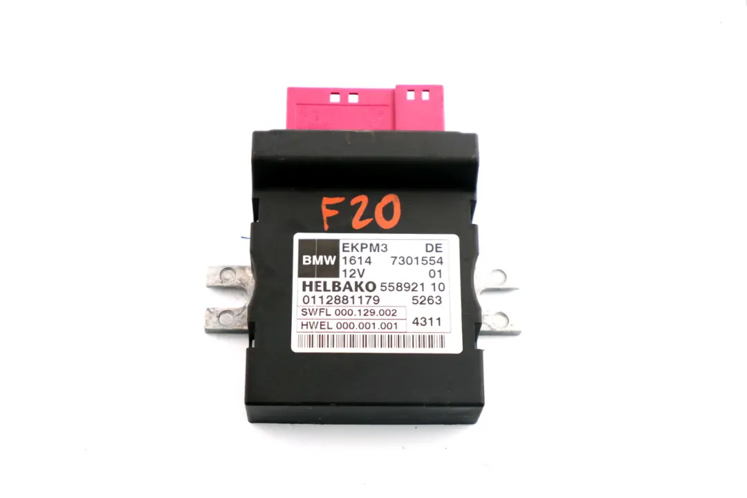 Unidad De Control Bomba De Combustible para BMW 4 F10 F20 F30 F32 con número de pieza 7358144 BMW 4 F10 F20 F30 F32 Unidad De Control Bomba De Combustible - SKU 7301554 - Número de pieza 7358144