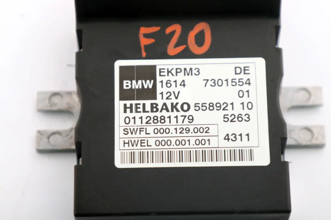 BMW F10 F20 F30 F32 Control Unit For Fuel Pump - SKU 7301554 - Part number 7358144