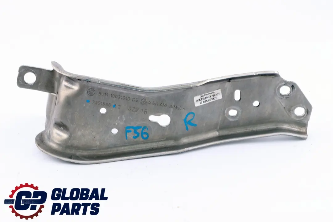 Pannello Verticale Puntone Supporto Portante Destra per Mini Cooper F55 F56 con numero di parte 7301586 Mini Cooper F55 F56 Pannello Verticale Puntone Supporto Portante Destra - SKU 7301586 - Numero di parte 7301586