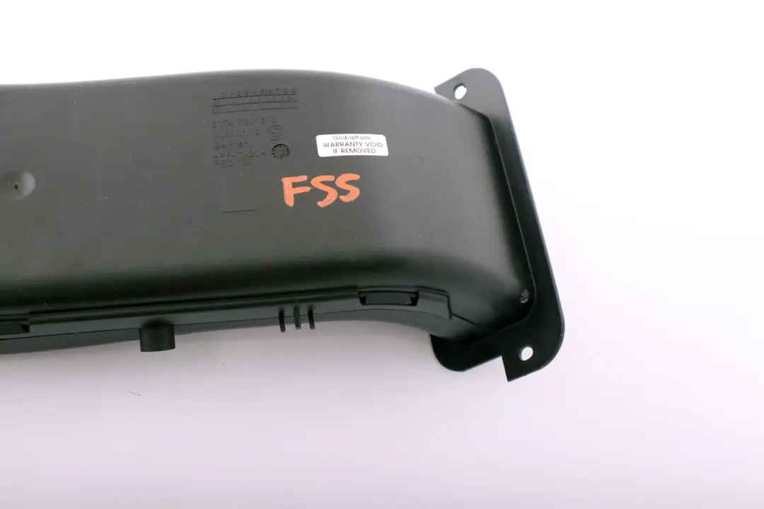 Brake Air Vent Duct Front Left N/S to Mini Cooper F55 F56 F57 with Part number 7301613 Mini Cooper F55 F56 F57 Brake Air Vent Duct Front Left N/S - SKU 7301613 - Part number 7301613