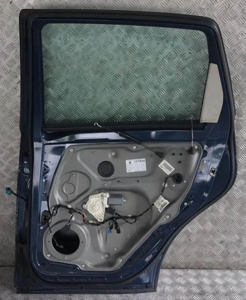 Mercedes A-Class W169 Door Rear Right O/S Atoll Blue Metallic - 375 - SKU 7302005-AB - Part number 7302005
