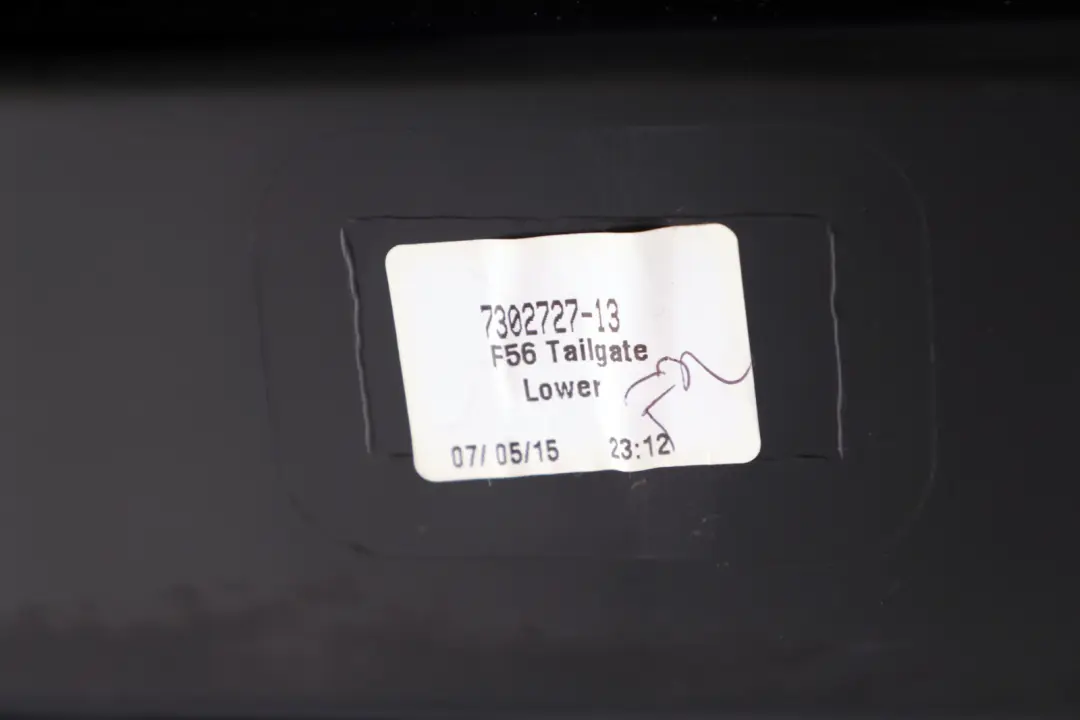 Mini Cooper One F56 Verkleidung Abdeckung Heckklappe Hinten Unten - SKU 7302727 - Teilenummer 7302727