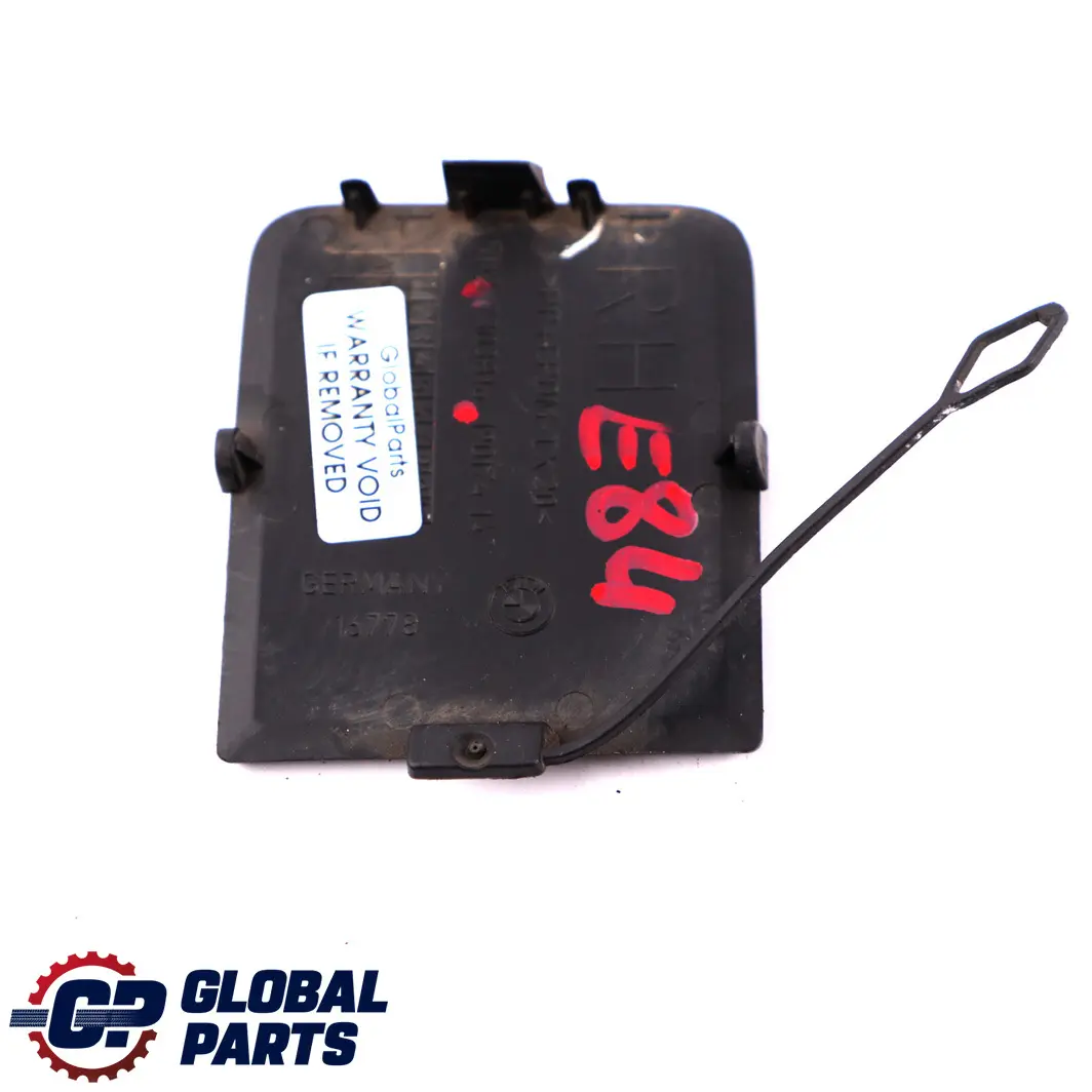 BMW X1 E84 Bumper Cover Flap Towing Hinge Rear Right O/S Black - SKU 7303816 - Part number 7303816