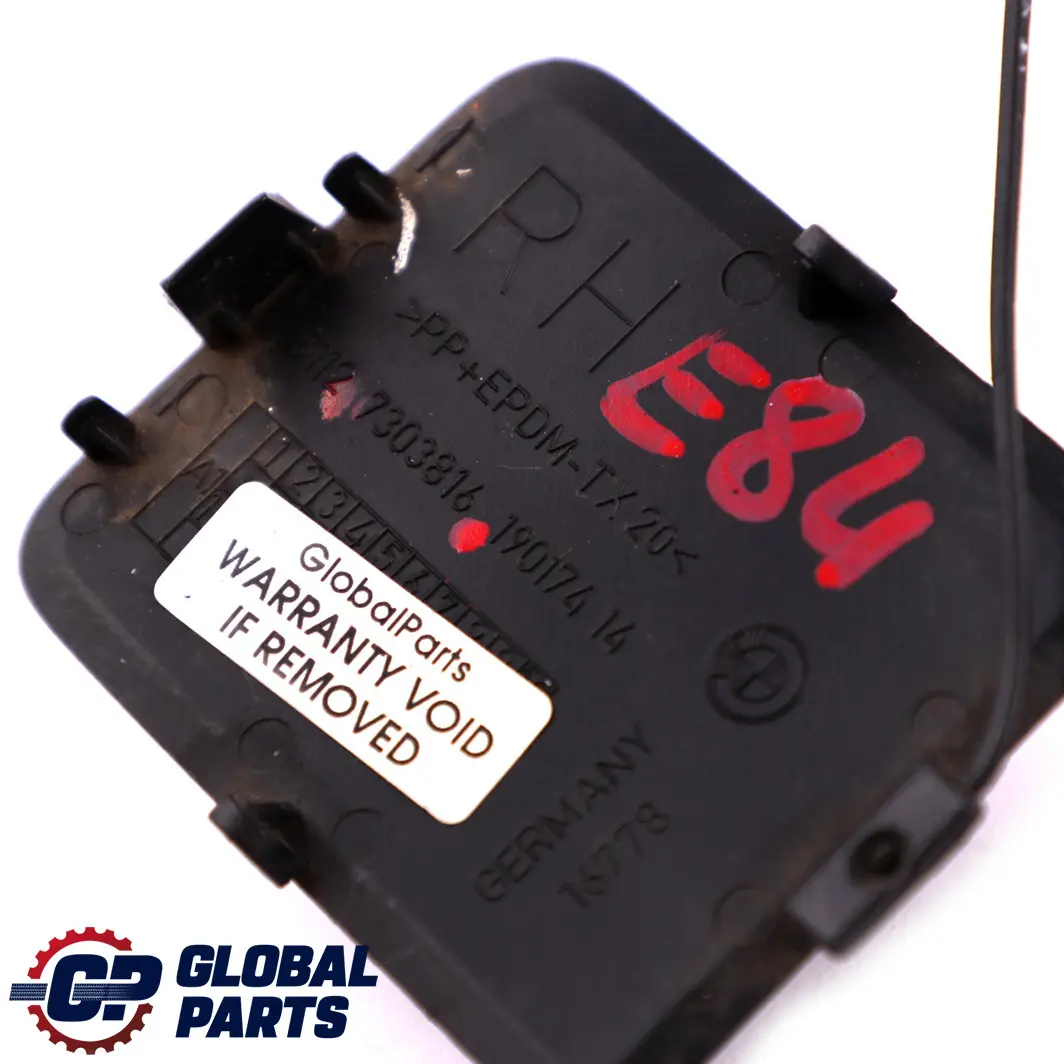 Zaślepka Haka Zderzaka Tylny Prawy Tył Prawy do BMW X1 E84 o numerze 7303816 BMW X1 E84 Zaślepka Haka Zderzaka Tylny Prawy Tył Prawy - SKU 7303816 - Numer Części 7303816