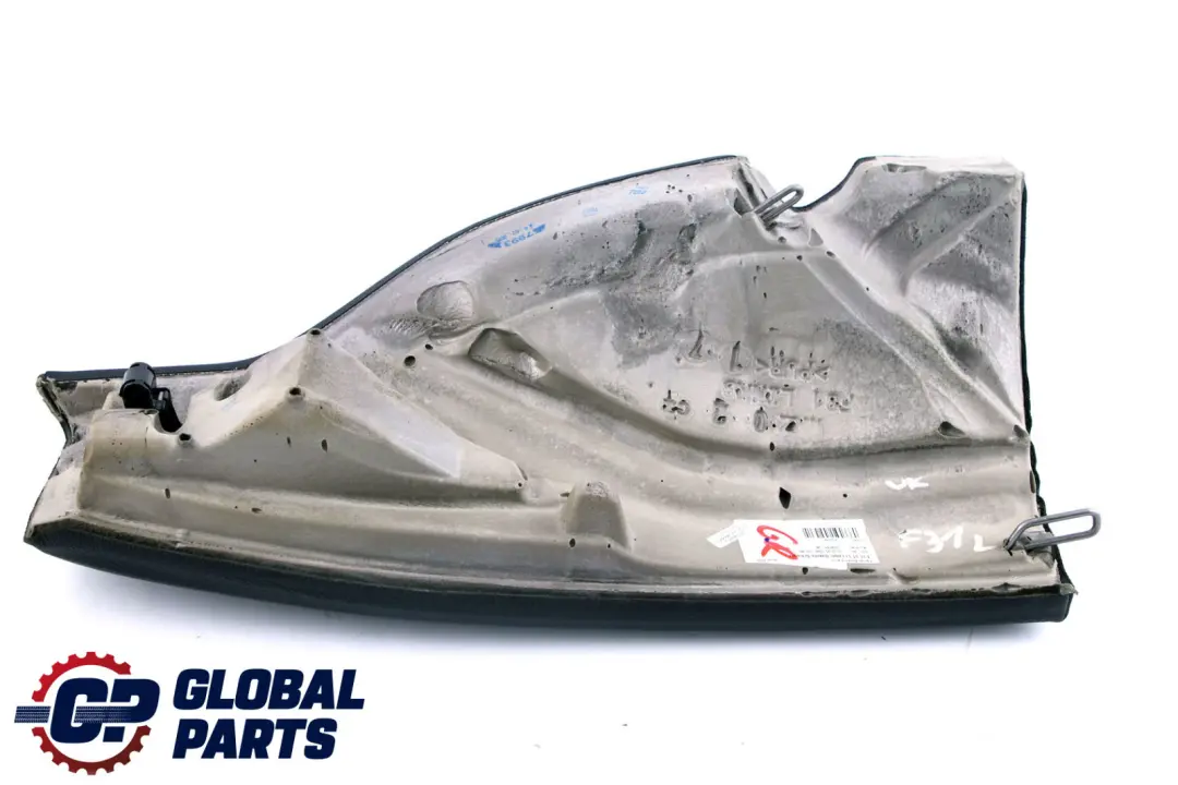 Left N/S Seat Side Finisher Black Leather to BMW 3 Series F31 Touring Rear with Part number 7306181 BMW 3 Series F31 Touring Rear Left N/S Seat Side Finisher Black Leather - SKU 7306181 - Part number 7306181