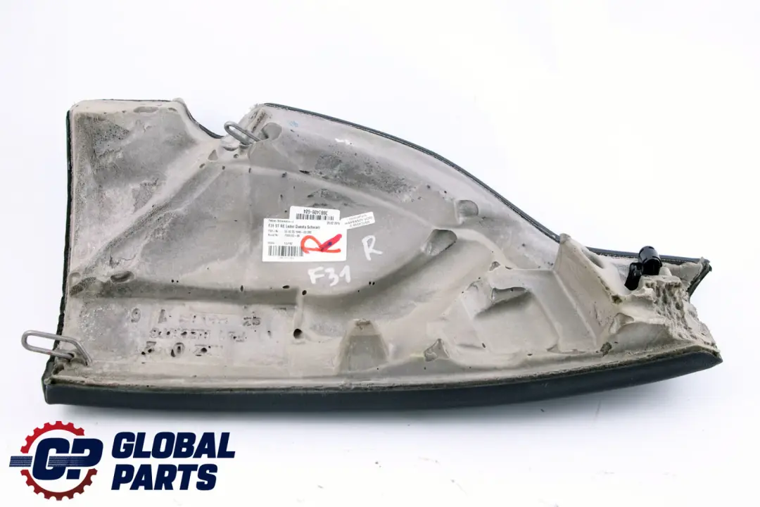 BMW F31 Tapicerka Boczek Kanapy Prawy Tył Czarna Skóra - SKU 7306182 - Numer Części 7306182