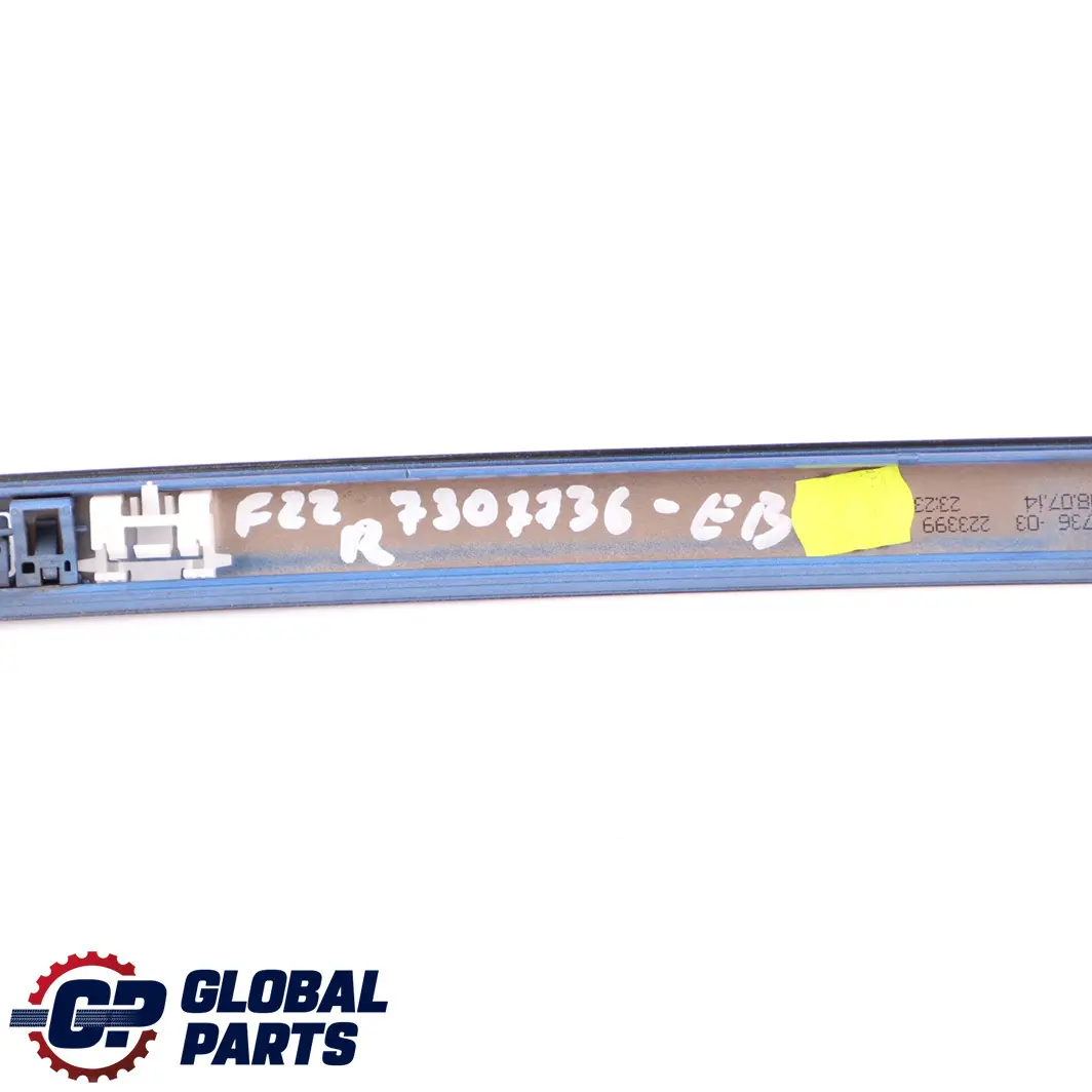 BMW 2 F22 Right O/S Roof Moulding Gutter Rail Trim Estorilblau Blue - B45 - SKU 7307736-EB - Part number 7319536