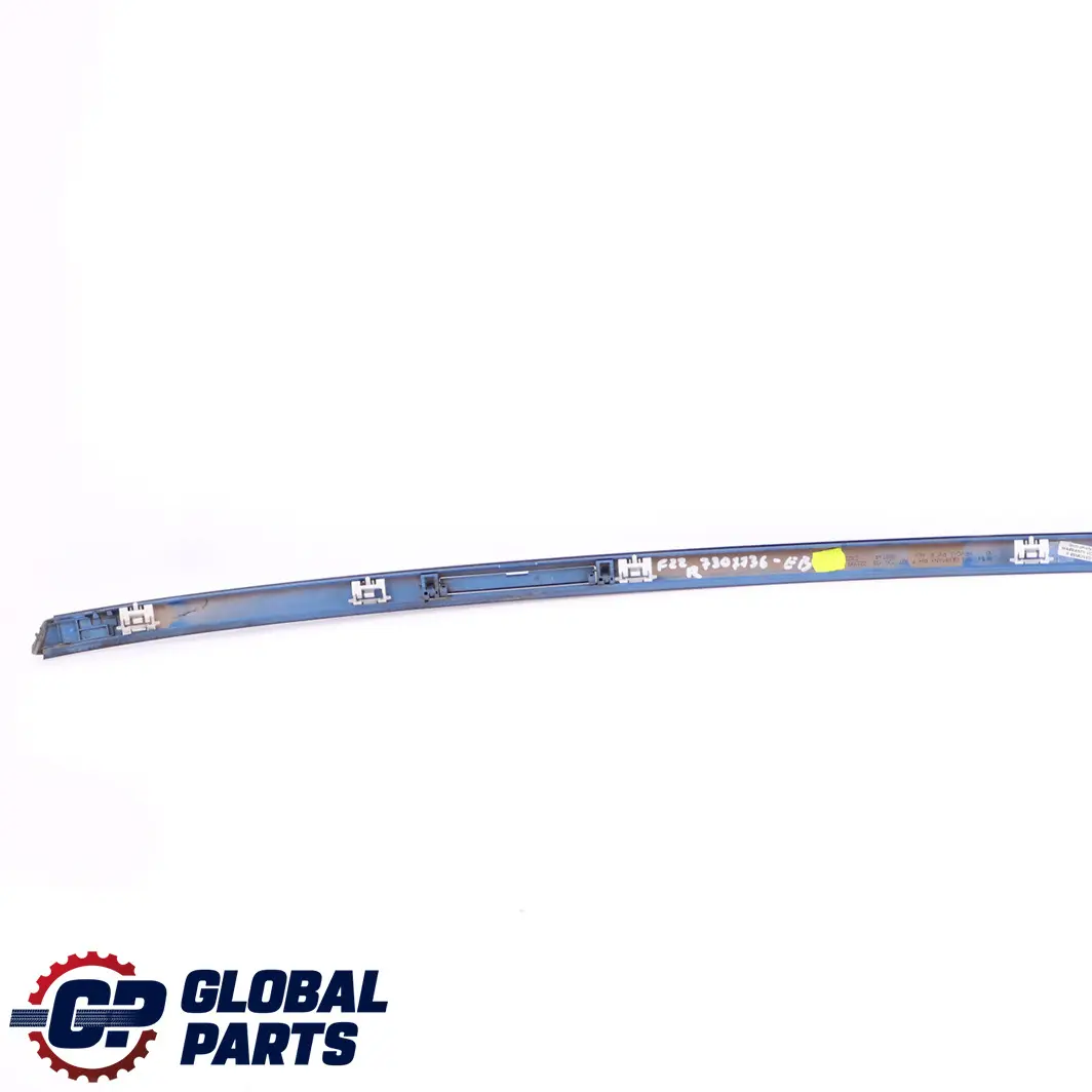 Right O/S Roof Moulding Gutter Rail Trim Estorilblau Blue - B45 to BMW 2 F22 with Part number 7319536 BMW 2 F22 Right O/S Roof Moulding Gutter Rail Trim Estorilblau Blue - B45 - SKU 7307736-EB - Part number 7319536