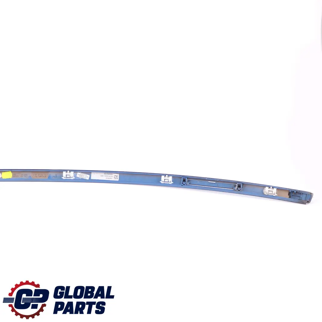 Right O/S Roof Moulding Gutter Rail Trim Estorilblau Blue - B45 to BMW 2 F22 with Part number 7319536 BMW 2 F22 Right O/S Roof Moulding Gutter Rail Trim Estorilblau Blue - B45 - SKU 7307736-EB - Part number 7319536