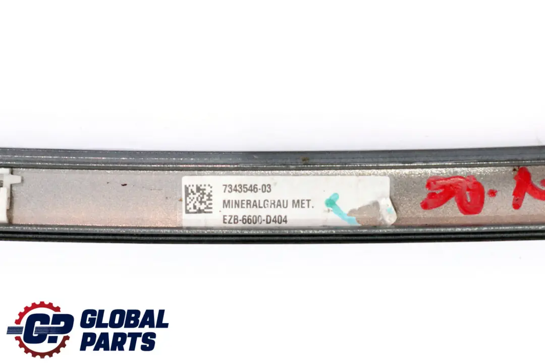 Right O/S Roof Moulding Gutter Rail Trim Mineralgrau Grey B39 to BMW 2 Series F22 with Part number 7319536 BMW 2 Series F22 Right O/S Roof Moulding Gutter Rail Trim Mineralgrau Grey B39 - SKU 7307736-MG - Part number 7319536