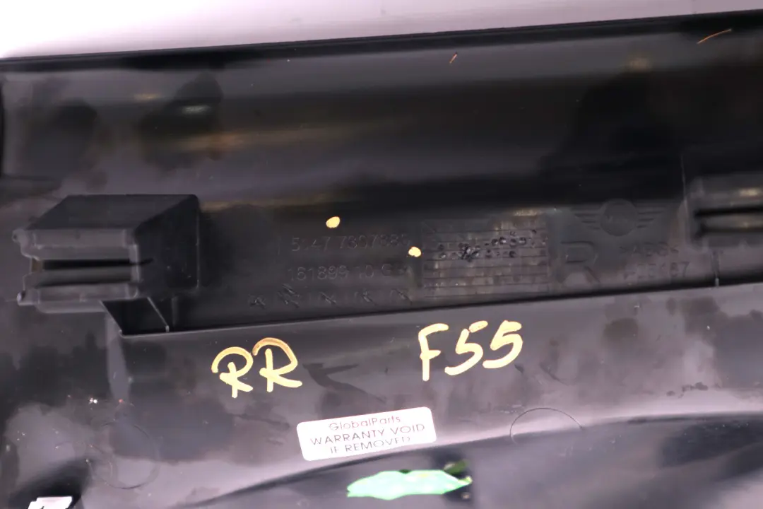 Bandella di Protezione Ingresso Posteriore Dx Nero per Mini Cooper One F55 con numero di parte 7307880 Mini Cooper One F55 Bandella di Protezione Ingresso Posteriore Dx Nero - SKU 7307880 - Numero di parte 7307880