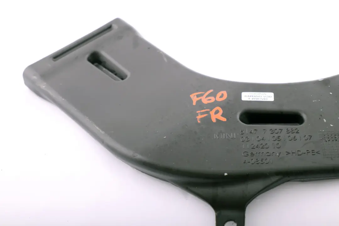 Conducto De calefaccion trasero delantero derecho para Mini F39 F48 F54 F60 con número de pieza 7307882 Mini F39 F48 F54 F60 Conducto De calefaccion trasero delantero derecho - SKU 7307882 - Número de pieza 7307882