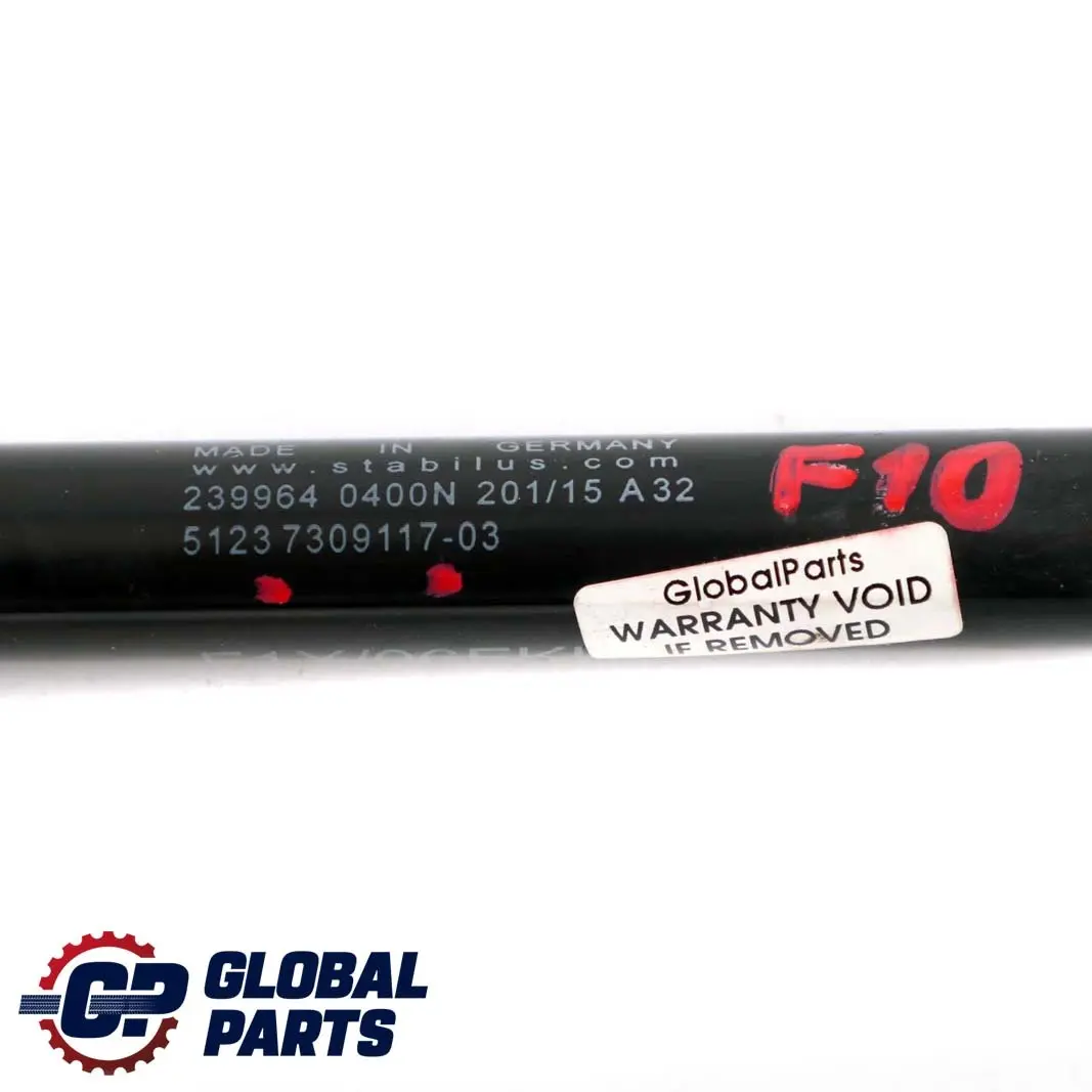 BMW F10 F11 Molla a Gas Cofano Motore Pressurizzata Attiva - SKU 7309117 - Numero di parte 7309117