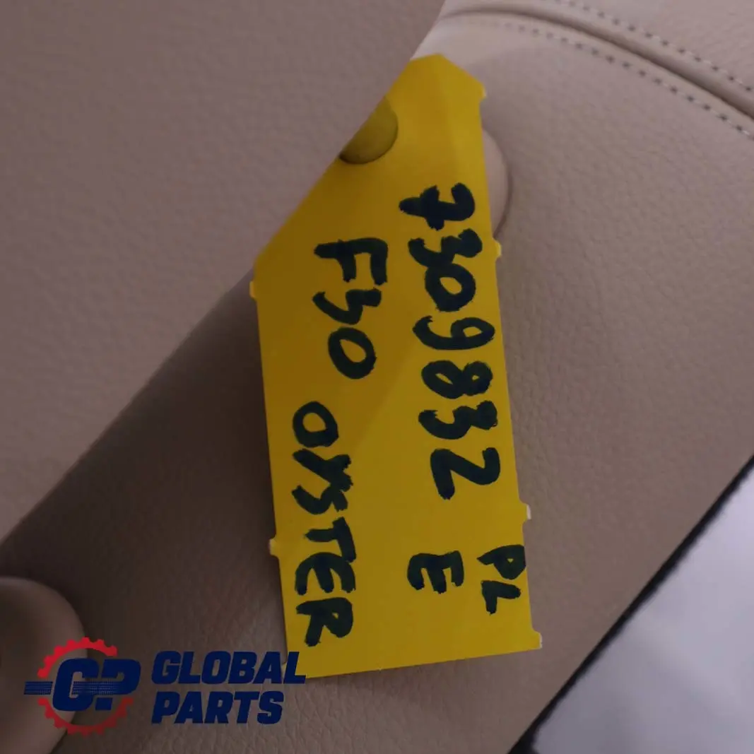 BMW 3 Series F30 Rear Right Seat O/S Backrest Cover Leather Oyster - SKU 7309832 - Part number 7309832