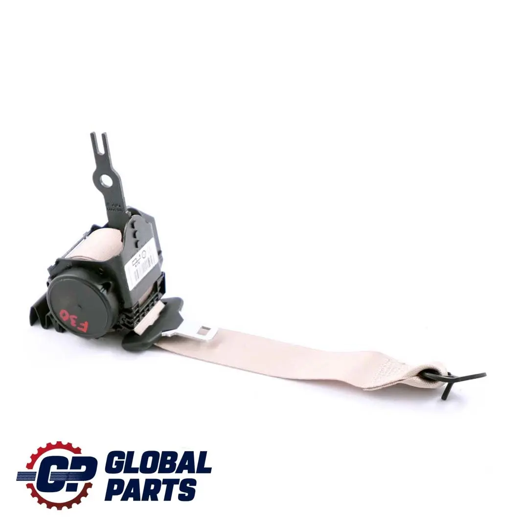 Asiento Cinturón Correa seguridad trasero exterior para BMW F30 F80 LCI con número de pieza 7310161 BMW F30 F80 LCI Asiento Cinturón Correa seguridad trasero exterior - SKU 7310161 - Número de pieza 7310161
