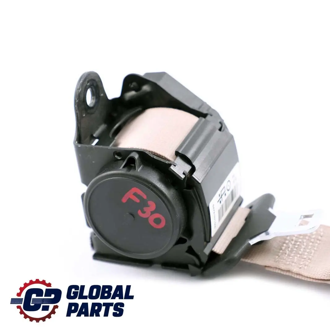 Centre Upper Belt Seatbelt Oyster to BMW 3 Series F30 F80 M3 LCI Rear Seat with Part number 7310215 BMW 3 Series F30 F80 M3 LCI Rear Seat Centre Upper Belt Seatbelt Oyster - SKU 7310215 - Part number 7310215