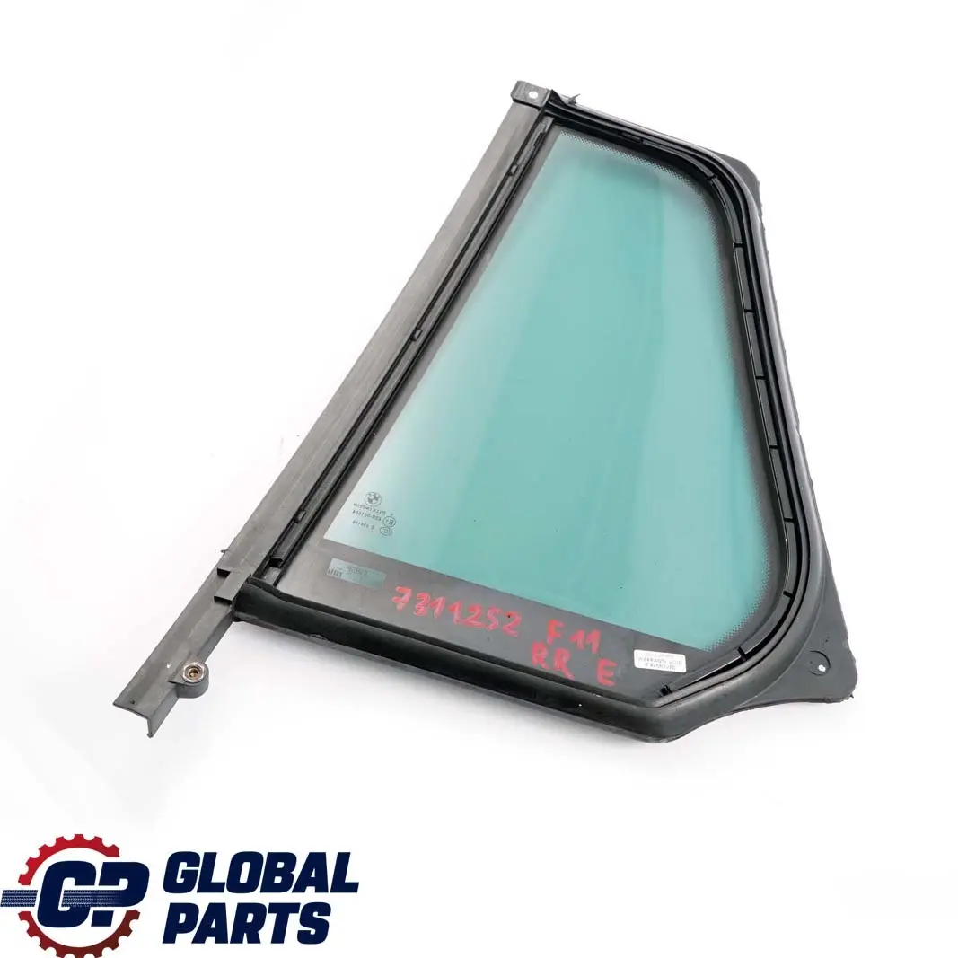 BMW F11 Touring Vetro Fisso Laterale Porta Verde Posteriore Destra - SKU 7311252 - Numero di parte 7311252