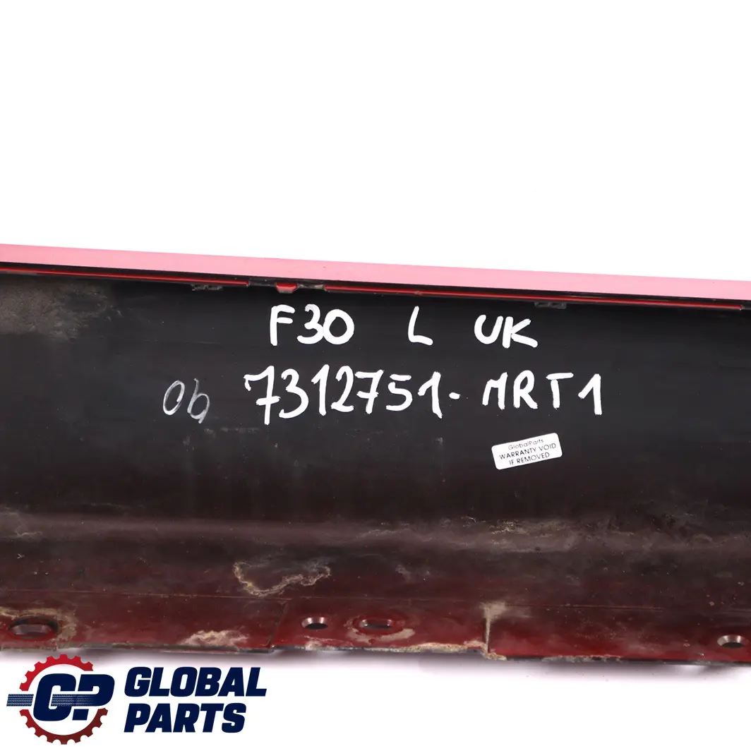 Sill Strip Side Skirt Left N/S Melbourne Red Rot Metallic to BMW 3 F30 F31 1 with Part number 7312751 BMW 3 F30 F31 1 Sill Strip Side Skirt Left N/S Melbourne Red Rot Metallic - SKU 7312751-MRT1 - Part number 7312751