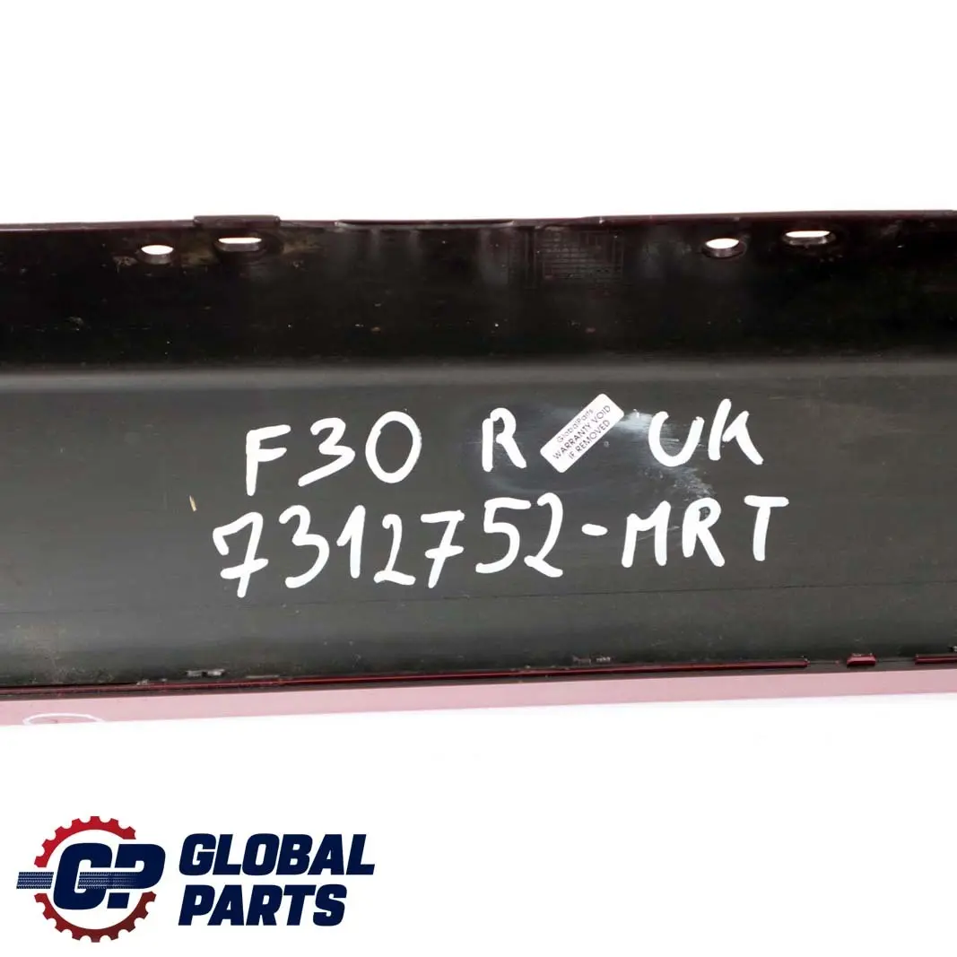 BMW 3 Series F30 F31 Sill Strip Side Skirt Right O/S Melbourne Red Rot Metallic - SKU 7312752-MRT - Part number 7312752