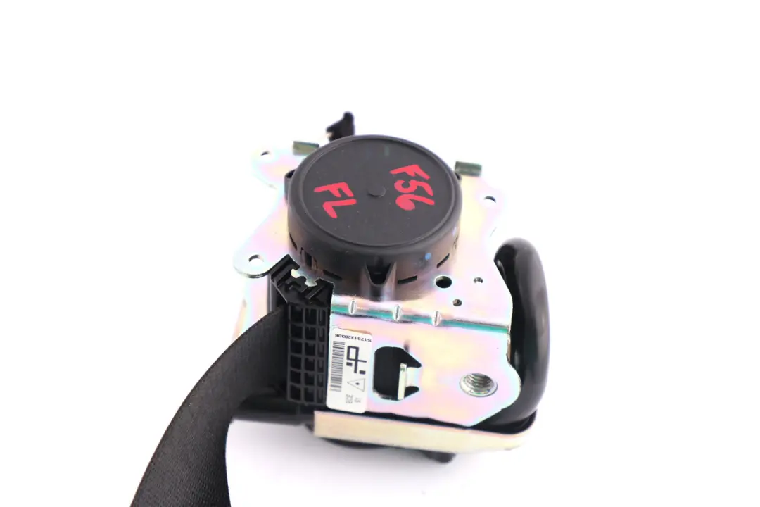 Sedile di sicurezza cintura superiore anteriore sinistra nero per Mini F56 con numero di parte 7313283 Mini F56 Sedile di sicurezza cintura superiore anteriore sinistra nero - SKU 7313283 - Numero di parte 7313283