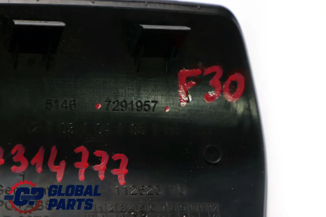 BMW F30 F80 M3 Coperchio Fantoccio Ripiano Lunotto Nero 7291957 - SKU 7314777 - Numero di parte 7314777