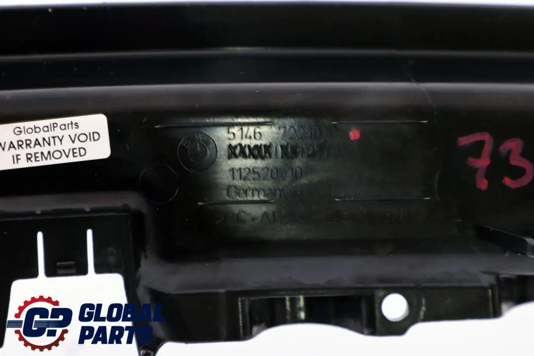 BMW 3 Series F30 Cover Rear Window Shelf Black 7221019 - SKU 7314786 - Part number 7314786