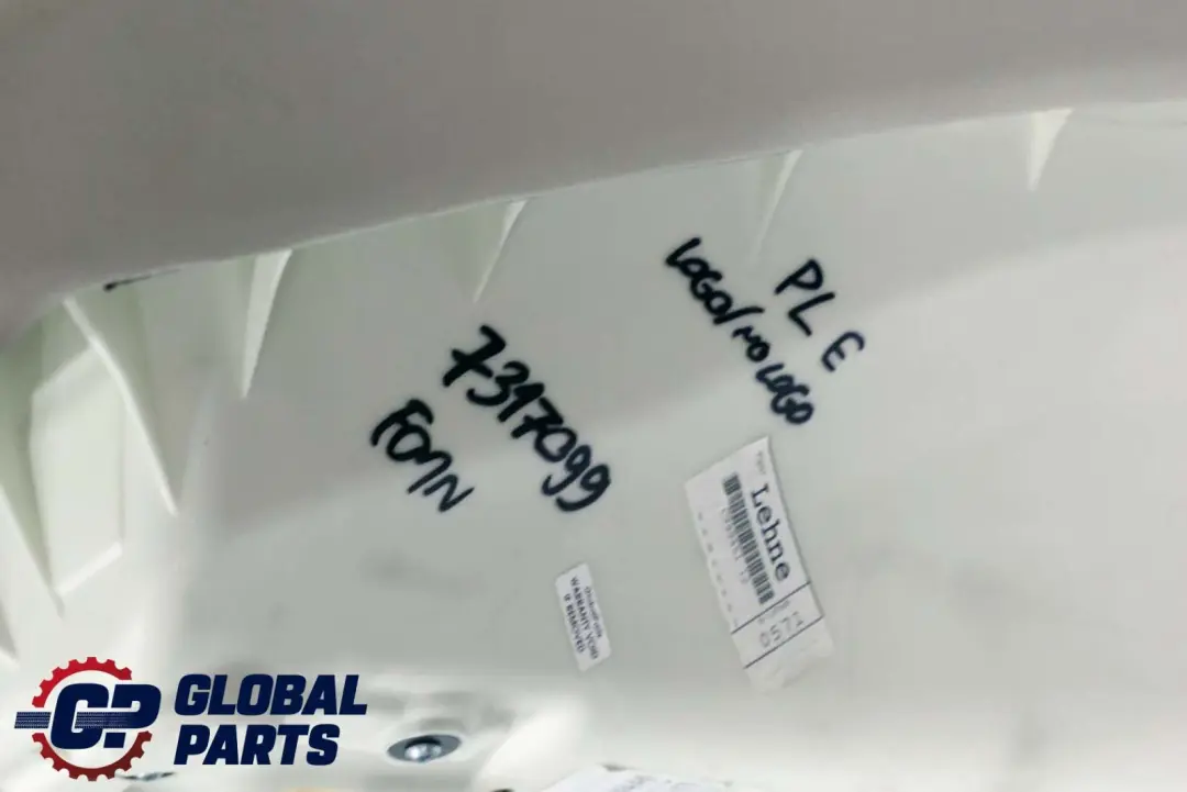 BMW F01 F02 LCI Respaldo Asiento Trasero Funda Cuero Elfenbeinweiss Blanco - SKU 7317099 - Número de pieza 7317099