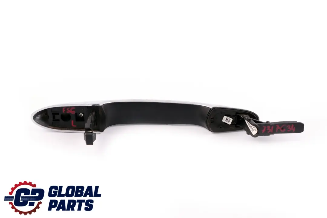 Mini F54 F55 F56 F57 F60 Carrier Outside Door Grab Handle Left Chrome - SKU 7317633-CHR - Part number 7317633