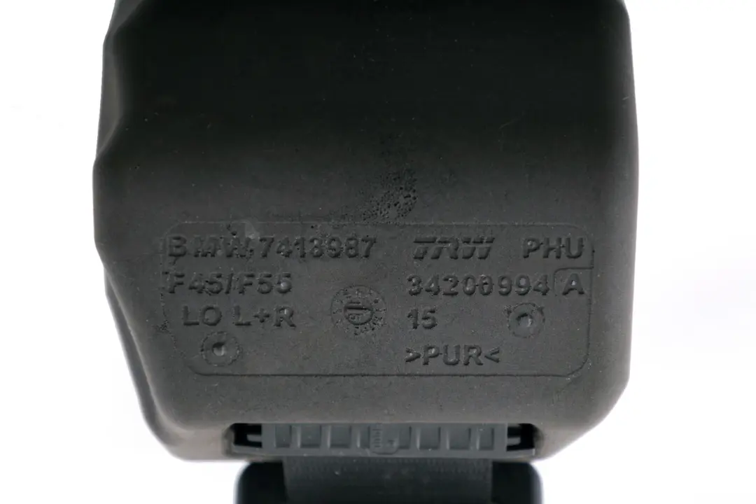MINI F55 Asiento Cinturón Superior Trasero Izquierdo Schwarz Negro - SKU 7318209 - Número de pieza 7318209