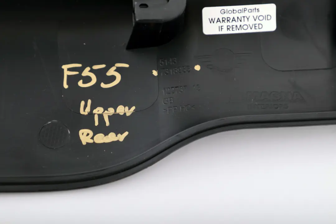 Wnętrze pokrywy bagażnika do Mini Cooper One F55 o numerze 7318935 Mini Cooper One F55 Wnętrze pokrywy bagażnika - SKU 7318935 - Numer Części 7318935