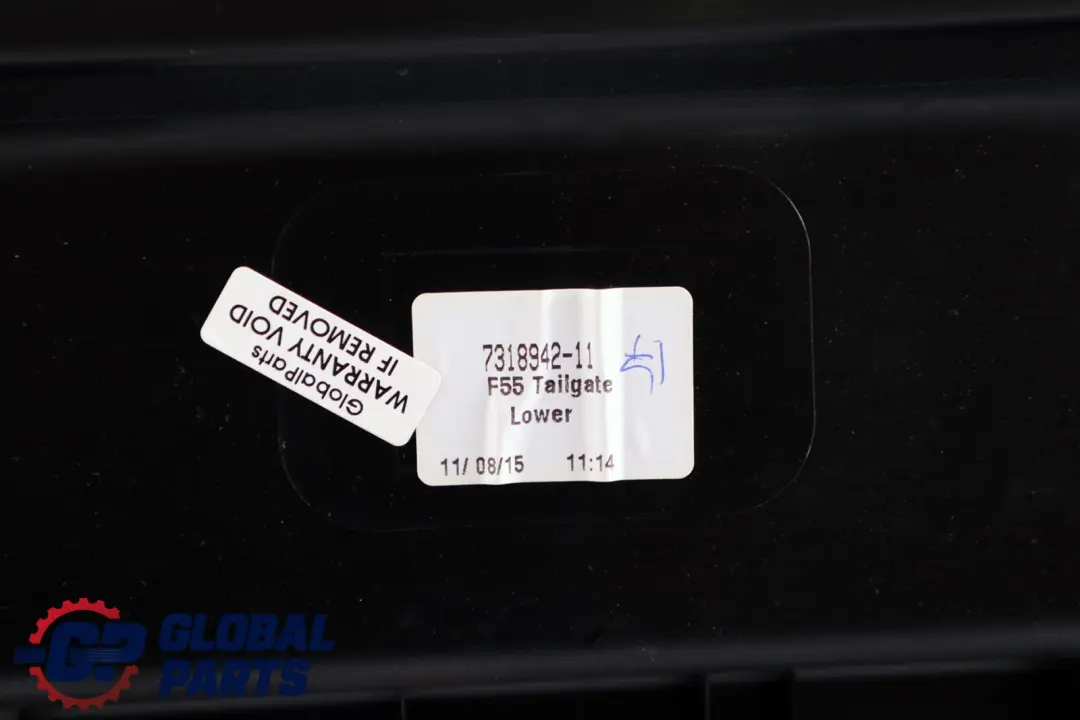 Maletero Tapa trasera Panel embellecedor inferior para Mini Cooper F55 con número de pieza 7318942 Mini Cooper F55 Maletero Tapa trasera Panel embellecedor inferior - SKU 7318942 - Número de pieza 7318942