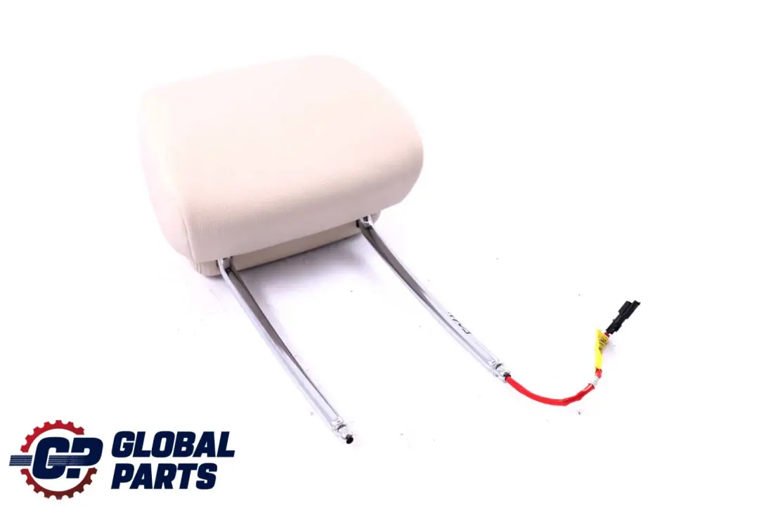 BMW 7 Series F01 F02 Front Seat Electric Headrest Leather White - SKU 7319112 - Part number 7319112