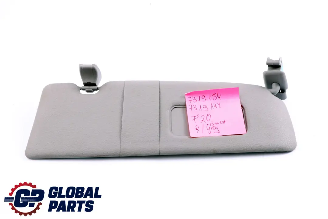 Visiera Parasole Con Specchio Destra Grigio Everestgrau per BMW F20 F21 LCI con numero di parte 7319154 BMW F20 F21 LCI Visiera Parasole Con Specchio Destra Grigio Everestgrau - SKU 7319154 - Numero di parte 7319154