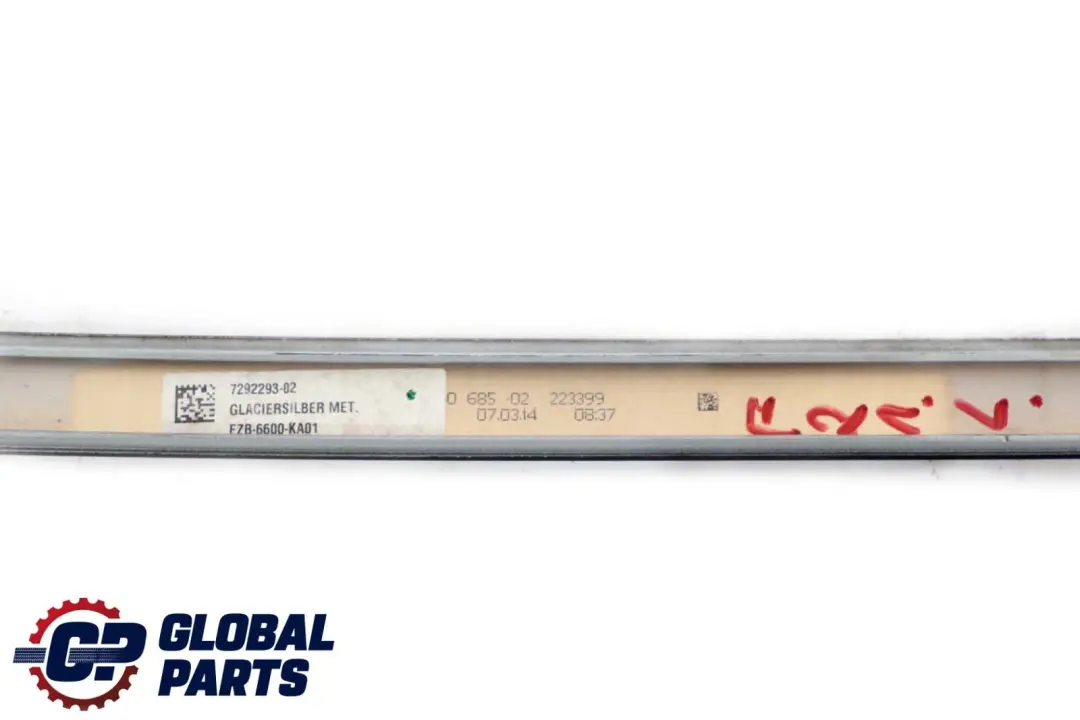 BMW F20 F21 Modanatura del tetto sinistra Gutter Rail Trim Glacier Silber A83 - SKU 7319535-GSB - Numero di parte 7319535