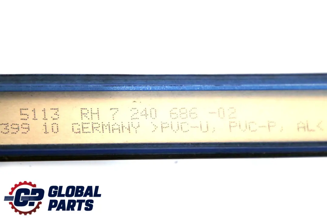 BMW F20 F21 Modanatura Tetto Destro O/S Gutter Rail Trim Estorilblau Blu - SKU 7319536-EB - Numero di parte 7319536