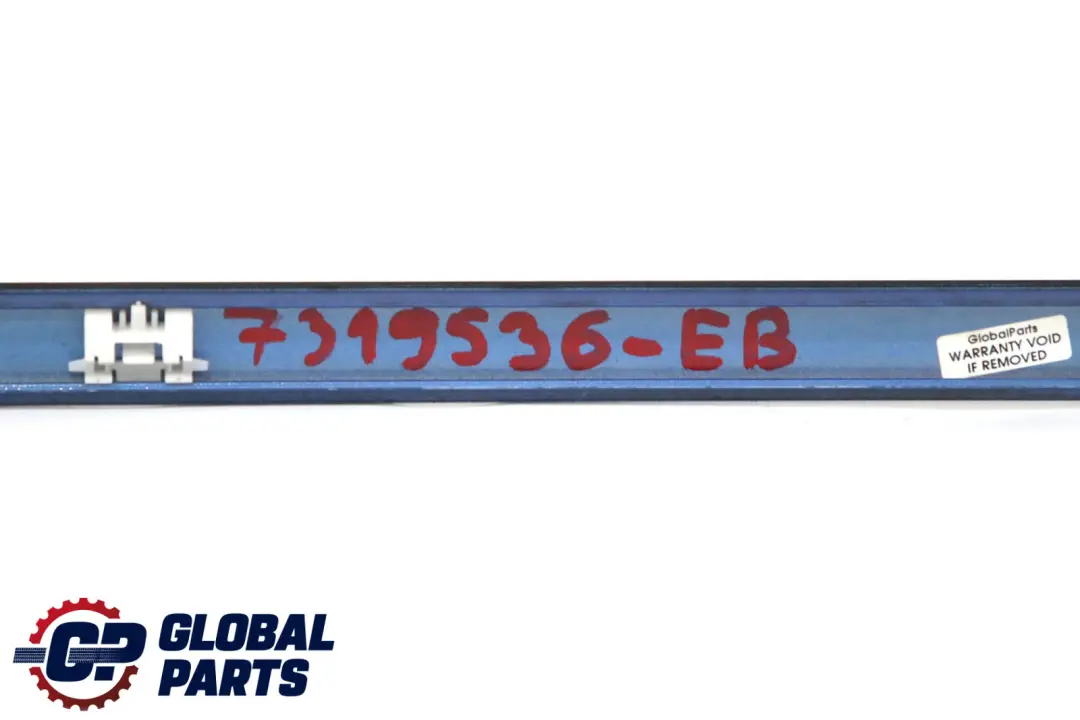 Right O/S Roof Moulding Gutter Rail Trim Estorilblau Blue to BMW F20 F21 with Part number 7319536 BMW F20 F21 Right O/S Roof Moulding Gutter Rail Trim Estorilblau Blue - SKU 7319536-EB - Part number 7319536