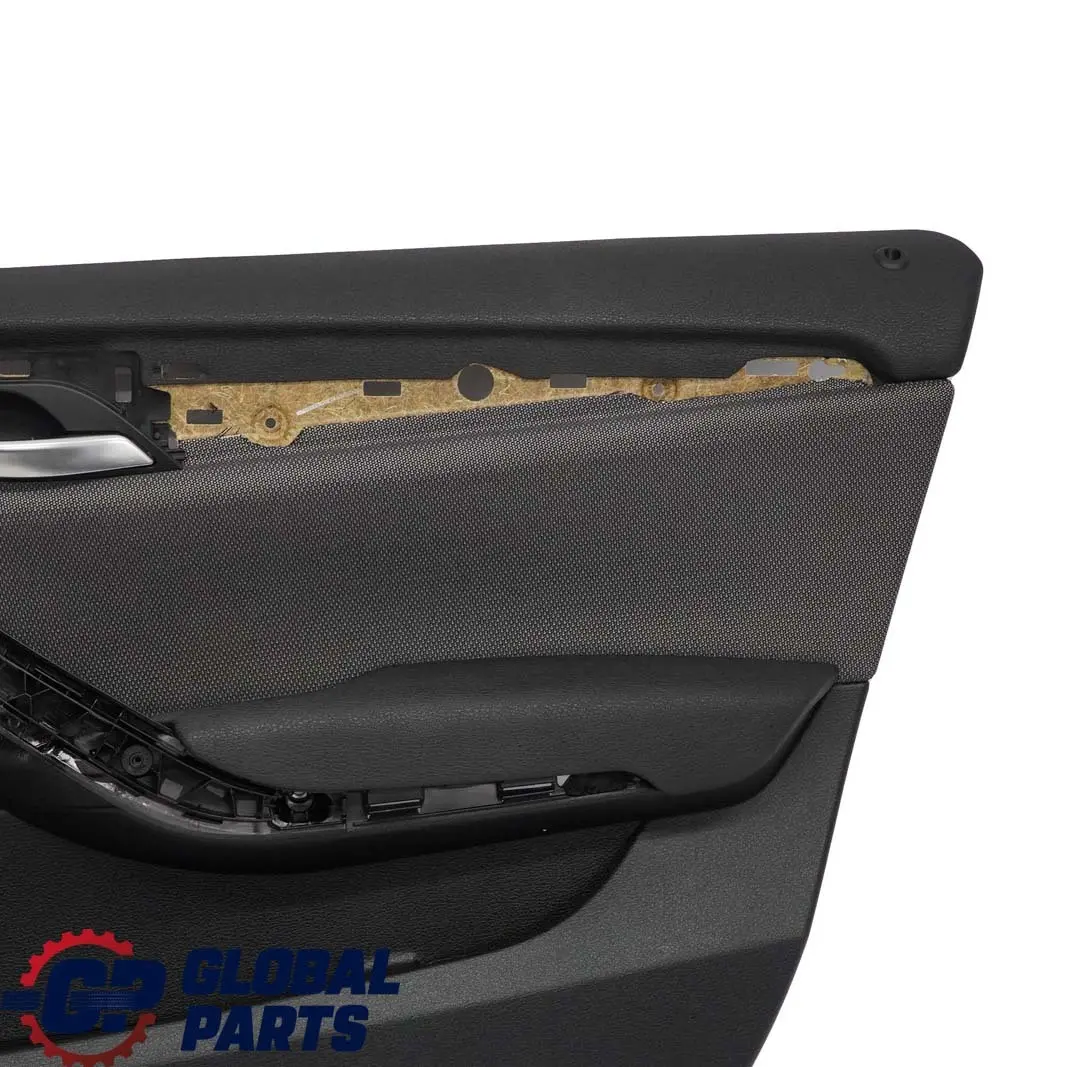 Revestimiento Puerta Delantera Derecha Tela Antracita Plateada para BMW X1 E84 con número de pieza 7320190 BMW X1 E84 Revestimiento Puerta Delantera Derecha Tela Antracita Plateada - SKU 7320190-1 - Número de pieza 7320190