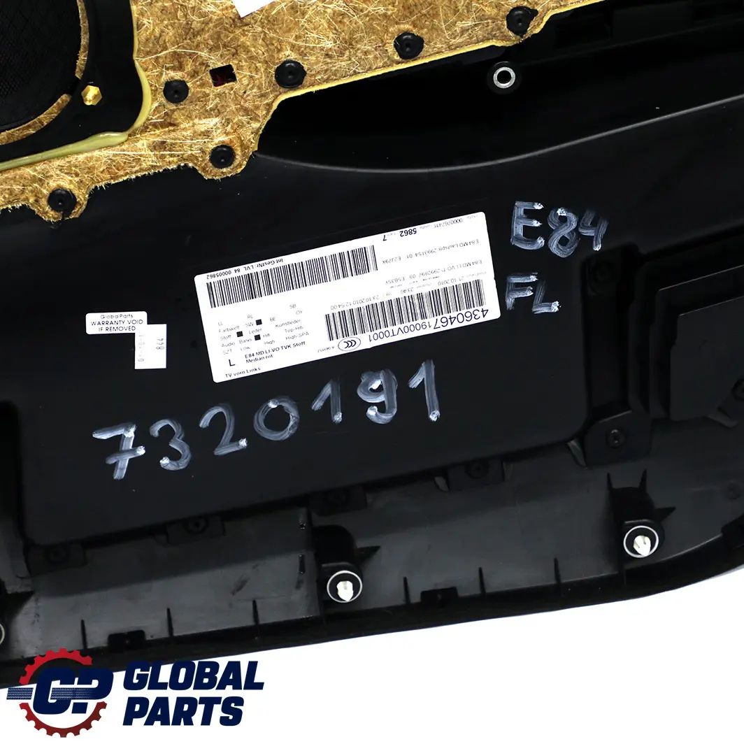 Panneau Portieres Avant Gauche Tissu Mediane Vermilionrot pour BMW X1 E84 à propos du numéro de pièce 7320191 BMW X1 E84 Panneau Portieres Avant Gauche Tissu Mediane Vermilionrot - SKU 7320191 - Numéro de pièce 7320191