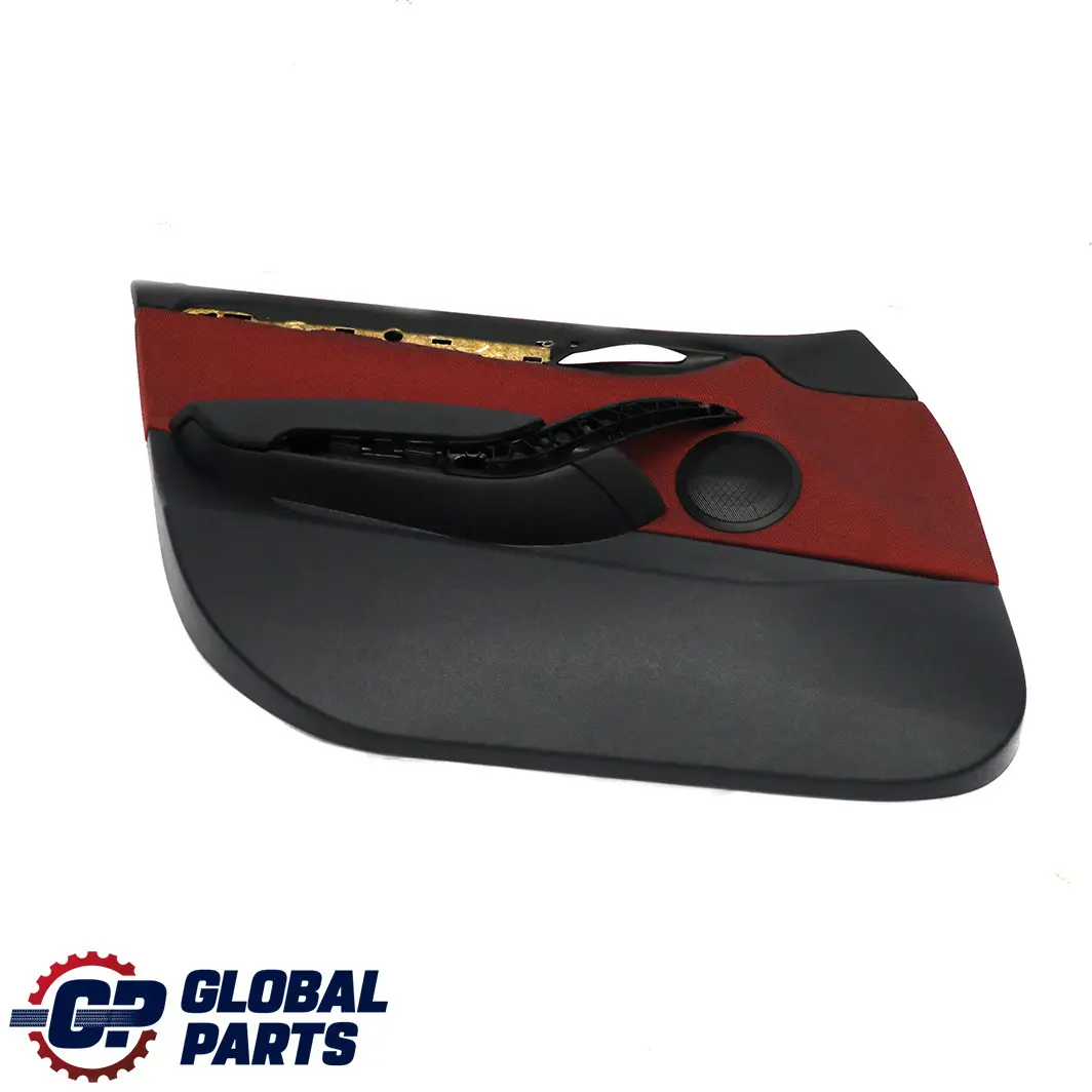 Front Door Card Lining Trim Left N/S Fabric Cloth Vermilion Red to BMW X1 E84 with Part number 7320191 BMW X1 E84 Front Door Card Lining Trim Left N/S Fabric Cloth Vermilion Red - SKU 7320191 - Part number 7320191