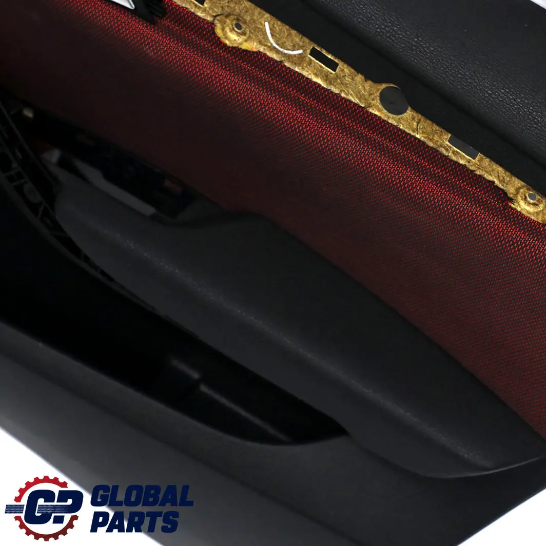 Front Right O/S Door Card Lining Trim Fabric Cloth Vermilion Red to BMW X1 E84 with Part number 7320192 BMW X1 E84 Front Right O/S Door Card Lining Trim Fabric Cloth Vermilion Red - SKU 7320192 - Part number 7320192