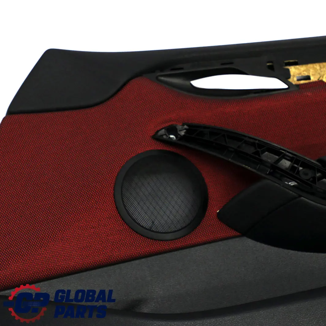 Front Right O/S Door Card Lining Trim Fabric Cloth Vermilion Red to BMW X1 E84 with Part number 7320192 BMW X1 E84 Front Right O/S Door Card Lining Trim Fabric Cloth Vermilion Red - SKU 7320192 - Part number 7320192