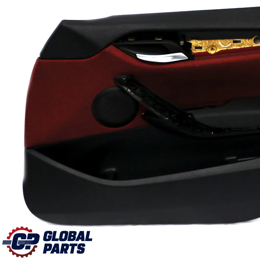 Delantero Derecho Forro Tarjeta Puerta Tela Tela Rojo Bermellon para BMW X1 E84 con número de pieza 7320192 BMW X1 E84 Delantero Derecho Forro Tarjeta Puerta Tela Tela Rojo Bermellon - SKU 7320192 - Número de pieza 7320192