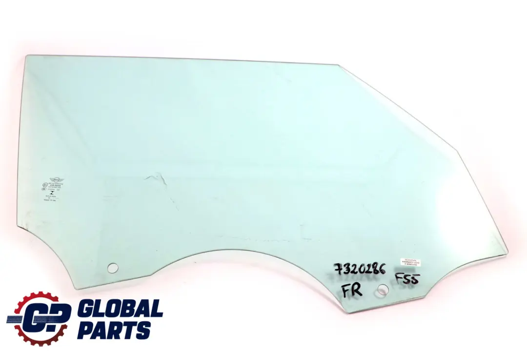 Puerta Ventana Vidrio AS2 Delantero Derecho Lado Conductor para Mini Cooper F55 F65 con número de pieza 7320286 Mini Cooper F55 F65 Puerta Ventana Vidrio AS2 Delantero Derecho Lado Conductor - SKU 7320286 - Número de pieza 7320286