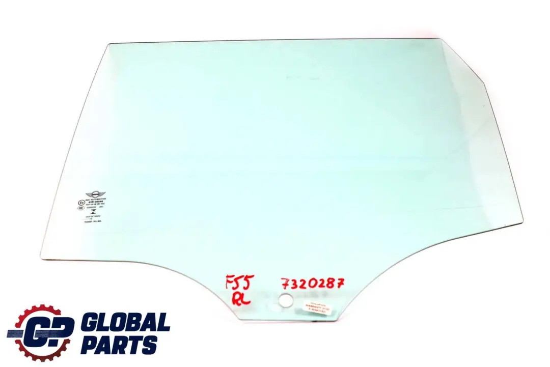 Disque de Porte Arriere Gauche Verre AS2 Vert pour Mini Cooper One F55 à propos du numéro de pièce 7320287 Mini Cooper One F55 Disque de Porte Arriere Gauche Verre AS2 Vert - SKU 7320287 - Numéro de pièce 7320287