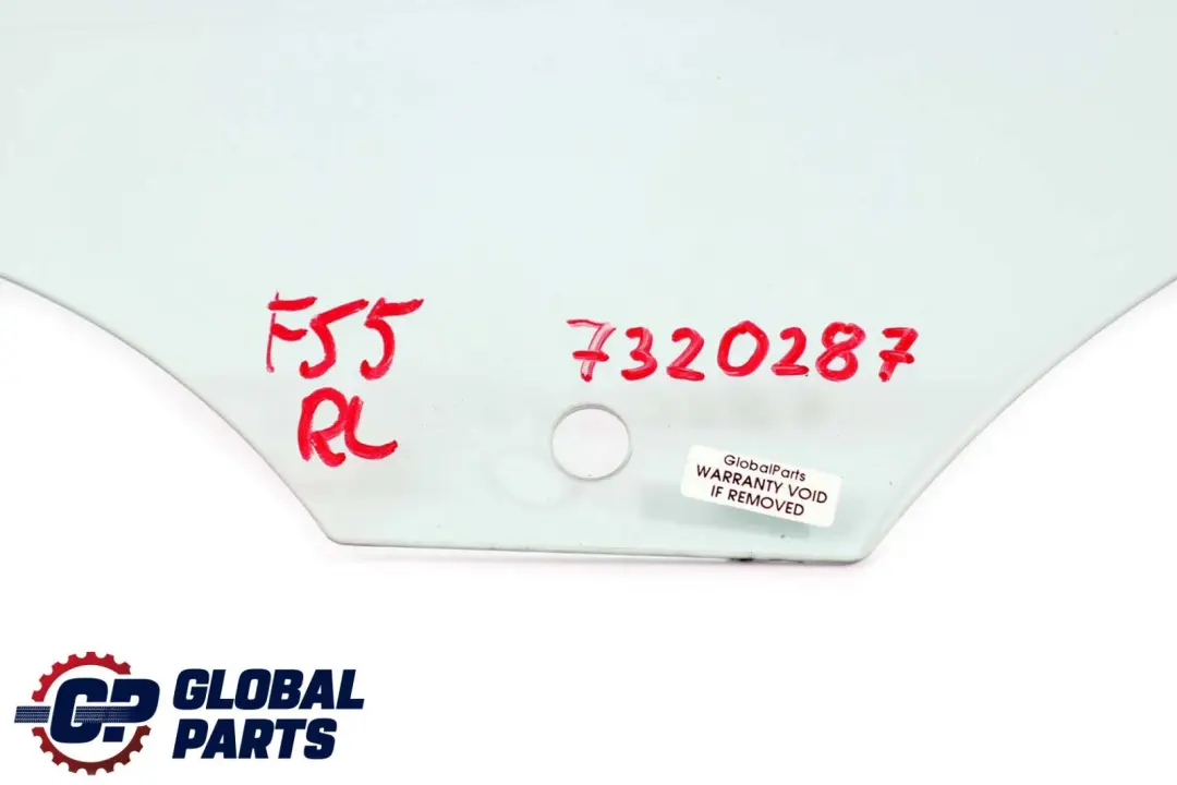 Mini Cooper One F55 Vetro Della Portiera Posteriore Sinistra AS2 Verde - SKU 7320287 - Numero di parte 7320287
