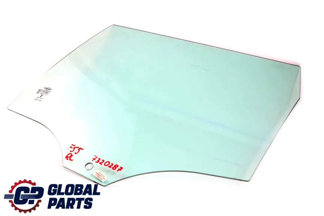 Mini Cooper One F55 Vetro Della Portiera Posteriore Sinistra AS2 Verde - SKU 7320287 - Numero di parte 7320287